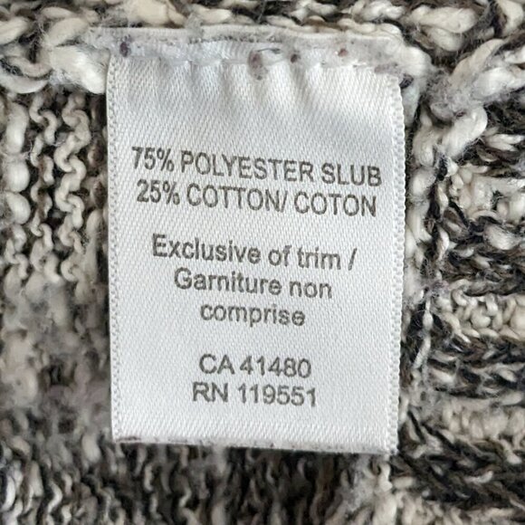 Women's GENTLE FAWN Brown/Beige Variegated Pullover Sweater w Lace; Size S - Picture 4 of 5